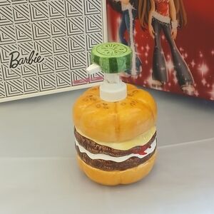 Vintage 90's Ceramic  Hamburger Soap Dispenser
